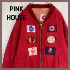 【日本製】PINK HOUSE ピンクハウス ブルゾン サンタ ワッペン 古着