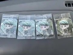 アニメ風キャラクター ステッカー 4枚セット