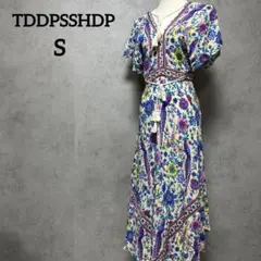 TDDPSSHDP ボヘミアン ロングワンピース　S 総柄