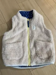 SKÄPE ベビーベスト 90サイズ ベージュ/ネイビー