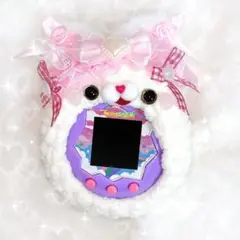たまごっち　パラダイス　しろねこちゃん　ヘッドドレス付き　カバー　ケース