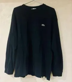 LACOSTE エクスクルーシブエディション ブラック ロングスリーブ Tシャツ
