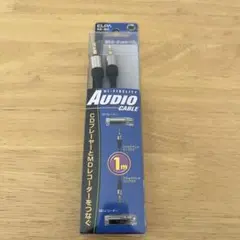 ELPAオーディオケーブル 3.5φステレオミニプラグ1m AD-400