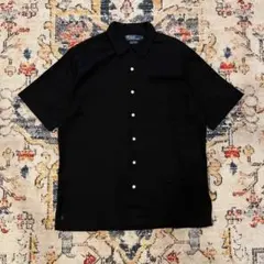 超スペシャル 90s ラルフローレン CALDWELL 半袖シャツ M 黒