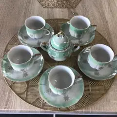 ティーカップ・ソーサーセット ミントグリーン