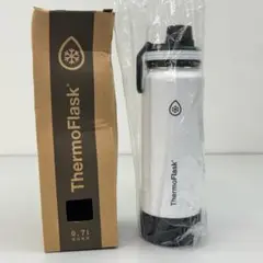 新品 ThermoFlask 0.7L ホワイト 保冷専用 ステンレス 水筒