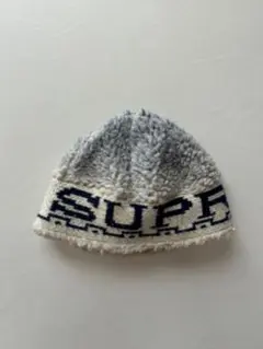 Supreme 23aw sherpa logo beanie