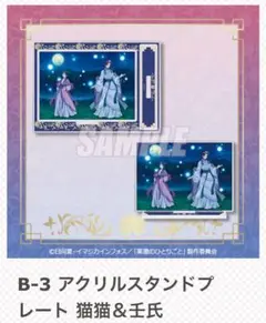 薬屋のひとりごと くじ引き堂 月精 B賞 アクリルスタンドプレート 猫猫＆壬氏