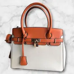 【美品】ハンドバッグ　2way ショルダーバッグ　ゴールド金具　シボ皮　希少