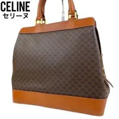 ✨良品 CELINE セリーヌ ハンドバッグ マカダム柄 PVC レザー 手提げ