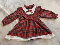 SHEIN タータンチェックワンピース 9-12m