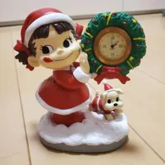 2003 ペコちゃん クリスマス 置時計