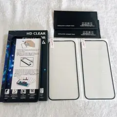 新品⭐️ iPhone 15 Plus 用ガラスフィルム（2枚） ガイド枠付き