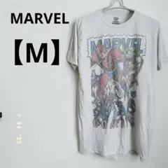 MARVEL 【M】コミック ビンテージTシャツ グレー