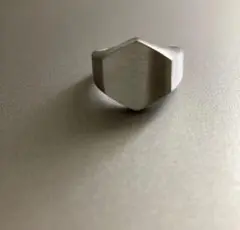 シルバーリング 六角形 hexagon シンプル　22号