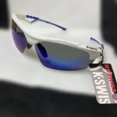 K-SWISS スポーツサングラス ホワイト/ブルー