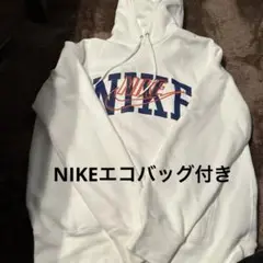 Nike ホワイト パーカー　L