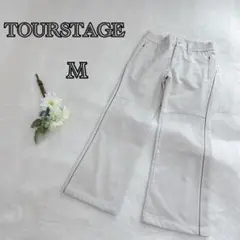 【ツアーステージ】ゴルフパンツ M ベージュ 裏起毛 秋冬 a2757
