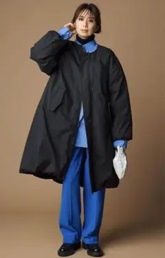 22AW FORME ノーカラーダウンコート