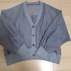 シア-バッグフリルVネックカ-ディガン