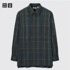 UNIQLO U フランネルオーバーサイズチェックシャツ XL