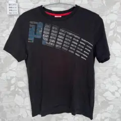 PUMA プーマ ビッグロゴ Tシャツ 半袖 ブラック Sサイズ