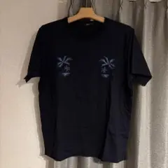 NICOLE ニコル 刺繍 Tシャツ ハワイアン ネイビー　パームツリー