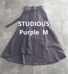 ✴︎✴︎STUDIOUS パープル切り替えスカート　フレア　M✴︎✴︎