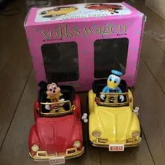 送料込み 1983 日本製 ミッキーマウス ワーゲン ゼンマイ式おもちゃ ミッキーマウス ワーゲン ゼンマイ式おもちゃ 昭和レトロ 1983年