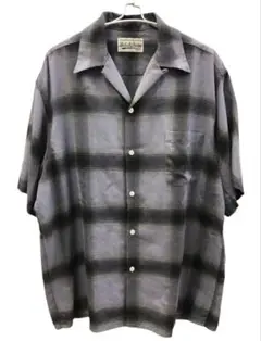 WACKO MARIA オンブレチェックオープンカラーシャツ 23ss