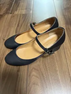 【美品】LOISIR パンプス ストラップ メリージェーン ブラック M