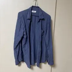UNIQLO 長袖シャツ L ダークブルー