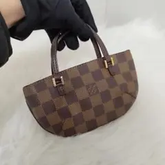 ほぼ未使用☆ ルイヴィトン ミニ ハンドバッグ アクセサリーポーチ ダミエ