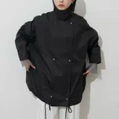 【値下げ不可】2WAY ケープラインコート　ジャケット　スタンドネック