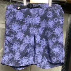 mont-bell 紫色花柄ショートパンツ M