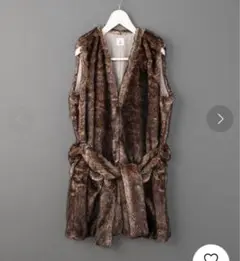 <6(ROKU)>FAKE FUR VEST/フェイクファーベスト