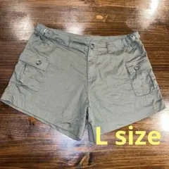 ショートパンツ　カーキ　グリーン　L