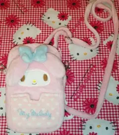 サンリオ My Melody ウサギ耳スマホショルダー ポーチ