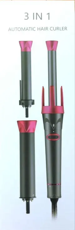 Sarlisi オートカールアイロン 電動回転 3 IN 1