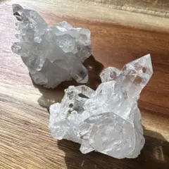 水晶 クラスター 2点セット