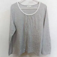 primitique ドット柄 長袖トップス