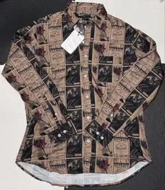 ciao チャオ　CAT&ローズ　OPシャツ　新品　Mサイズ　匿名配送　シャツ