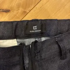 EURO KENVY ダークブルー デニムスラックスパンツ