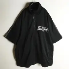 【ジャケット】トラックジャケット 半袖 プリント アームライン ハイネック 2L