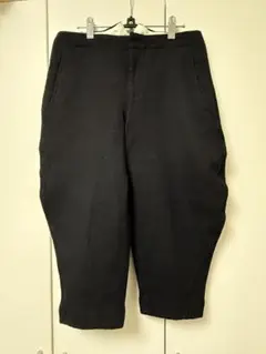 コムデギャルソンオムプリュス　寅壱　寅一　ウール　レザー　ドッキング　パンツ　黒 COMME des GARCONS HOMME PLUS - コムデギャルソン オムプリュス