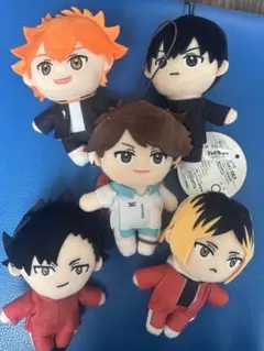 新品　ハイキュー!!　マスコットぬいぐるみ３　全５種セット