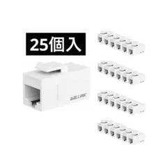 Iwillink RJ45 Cat6 キーストーンカプラー メスからメス 白