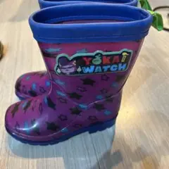 妖怪ウォッチ 長靴 子供用 紫