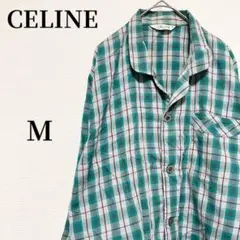 CELINE チェック柄 長袖シャツ ブラック・ホワイト M 2025年最新】CELINE ネルシャツの人気アイテム - メルカリ