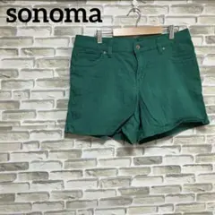 匿名配送✨️sonoma モダンショートパンツ 10号 グリーン【海外古着】